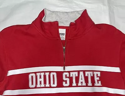 ￼vintage Victoria's Secret Pink Ohio State Buckeyes  Half Zip Sweatshirt • $20