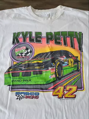Kyle Petty Mello Yello Vintage NASCAR Shirt 1993 Gift Shirt • $20.89