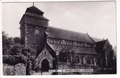A Frith's Real Photo Post Card Of St. Edwards Church Knighton. Radnorshire • £2.15