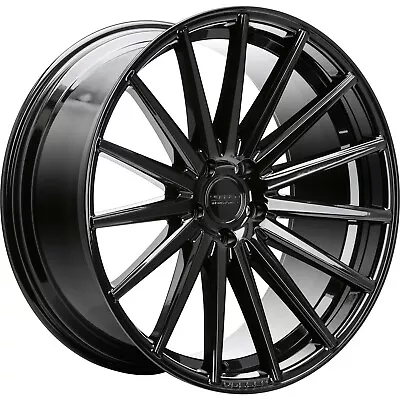 5x120 - 22x11 +33 Vossen VFS2 Gloss Black Concave Wheels Rims - INSTOCK • $2500