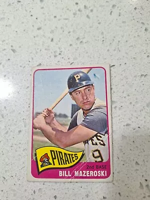 1965 Topps #95 Bill Mazeroski...VG W/Crease • $8