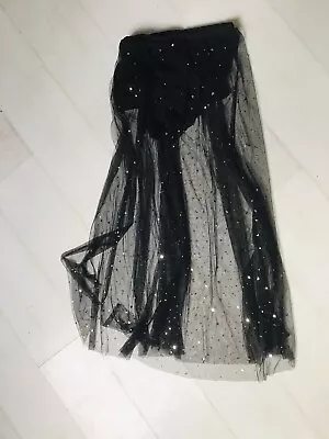 £2.95 • Buy Shein Womens Midi Skirt, See Through With Shorts. Halloween