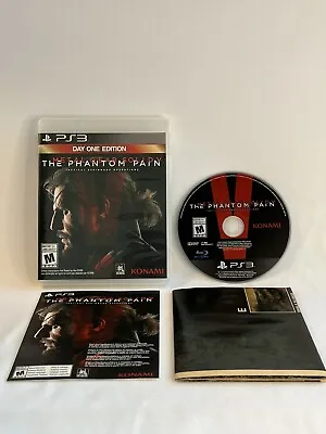 PS3 Metal Gear Solid V: The Phantom Pain (Sony PlayStation 4 2015) W/ Poster • $12