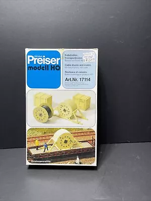 Preiser Train Scene Ho 17114 Cable Drums & Crates Fed Republic Germany R.561 • $37.94