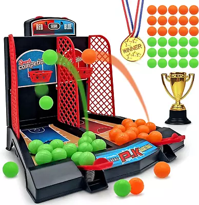 Tabletop Basketball Game Toys 2 Player Desktop Basketball Party Favors With 30 B • $9.88