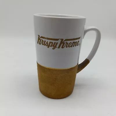 Krispy Kreme White & Gold Letters Official License Cup Coffee Tea Mug 14fl Oz • $14.93