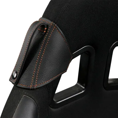 Black&Brown Bucket Seat Belt Holder Protector Genuine Leather For BRIDE RECARO • $42.90