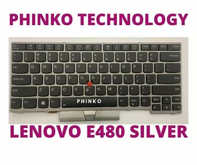 Keyboard Backlit With Silver Frame For Lenovo Thinkpad L380 L390 E480 E490 T480S • $74.10