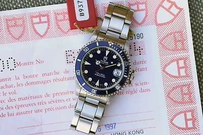 1997 Tudor Submariner Ref. 75190 “Mid-Size 36mm Blue Dial Sapphire Crystal” • $5500