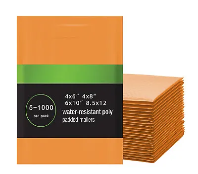 4x6 4x8 6x10 8.5x12 Poly Bubble Padded Mailers Envelops Shipping Bags Orange • $5.45