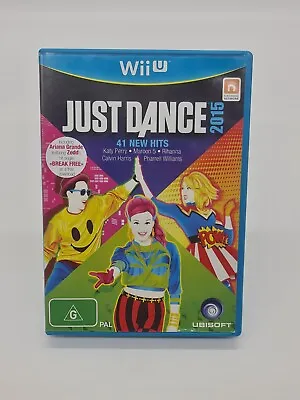 Just Dance 2015 Nintendo Wii U Game Complete Good Condition Free Postage • $12.95