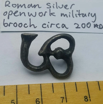 £50 • Buy Roman Silver Military Openwork Brooch . 200AD 