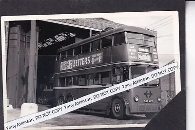 London Transport - D2 Type Trolley Bus - No. 420 - Vintage Photo - # B8411 • £1