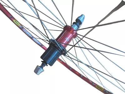 Mavic Helium REAR WHEEL 700c Road Clincher Rim Brake RED Anodized 8/9/10/11 • $124.95