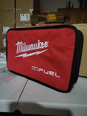 New Milwaukee Fuel M12 14” X 9” X 3” Heavy Duty Contractors Tool Bag  • $21.50