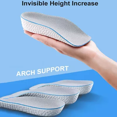 £4.95 • Buy Comfort Arch Height Increase Shoe Insoles Heel Pads New Insert Feet Support