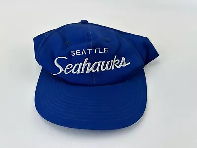 Vintage Seattle Seahawks Sports Specialties Script Snapback Hat Cap • $72
