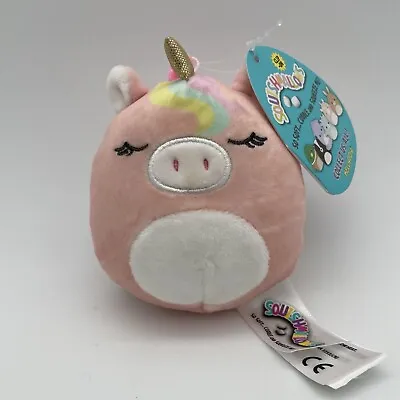 Ilene The Unicorn Squishmallow Backpack Clip Keychain 3.5” Plush NEW FAST SHIP • $9.99