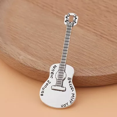 10 X Tibetan Silver Tone Ukulele Guitar Music Charms Pendants For Jewelry Making • $4.82