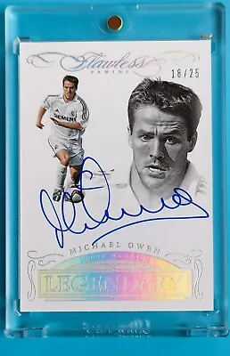 2015-16 Panini Flawless Soccer Legendary Signatures Michael Owen Auto 18/25 • $699.99