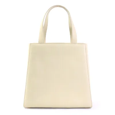 Auth Morabito Handbag Off White Leather - H29595f • $252