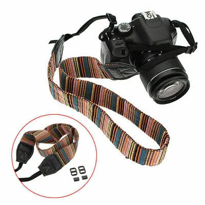 Vintage Camera Neck Shoulder Sling Belt Strap For DSLR/SLR Canon/Nikon/Panasonic • $7.12