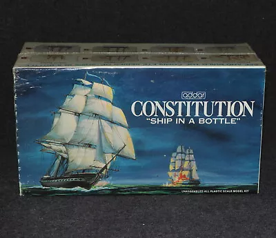 Addar Model Kit Navy 1975 Ship In A Bottle Constitution MIB B • $28.69