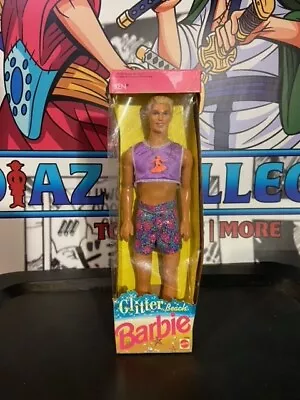 Vintage 1992 Barbie Glitter Beach Ken Doll Mattel # 4902 DAmage Box No Bar Code • $18.49