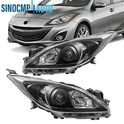 Headlights Assembly For 2010 2011 2012 2013 Mazda 3 Sport Front Lamps One Pair • $146.46