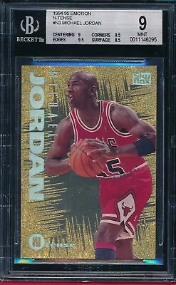 Michael Jordan 1994-95 Emotion N-tense Insert # N3 Bgs 9! 9.5 Subs! Sick Goat! • $499.99