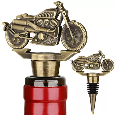 Motorcycle Bottle Stopper Metal Wine Champagne Stoppers Bar Gadget Party Gift • $8.92