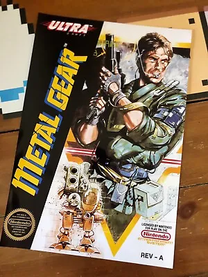 Metal Gear NES Cover Poster 13 X 19 • $8