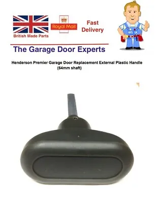 Henderson Garage Door Handle Plastic Grey Premier Lock Handle T Bar Locking Part • £14.75