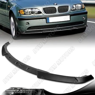 For 02-05 BMW 325i 330i E46 4-Door Matt Black Front Bumper Lip Splitter Spoiler • $95.99