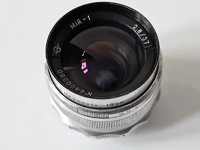 MIR 1 37mm F/2.8 LENS For RESTORATION Silver Grand Prix M39 • $85