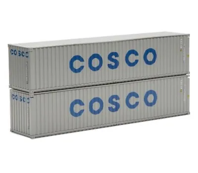 O Scale 40-Foot COSCO Intermodal Containers (2-Pack) Menards MTH Lionel • $79.99