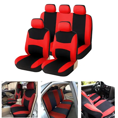 $38.60 • Buy  9x Universal Breathable Car 5 Seat Covers Full Set Front Rear Cushion Protector