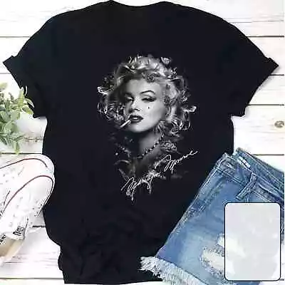 Marilyn Monroe Gift For Fans Cotton Black Shirt Unisex S-345XL - - Free Shipping • $21.99