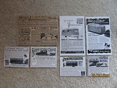 Vintage Ads - Campers - A-B-C Auto Beds Silver Dome Auto-Kamp Schult (Lot 7) • $6