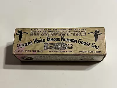 $65 • Buy Herter's World Famous Numara Goose Call C-383 Original Box & Leather Carry Bag