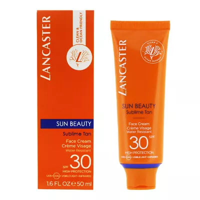 Lancaster Face Sun Cream Beauty Sublime Tan Water Resistant SPF 30 50ml • £21.99