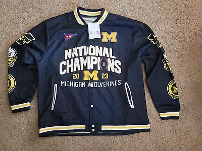 Michigan Wolverines NCAA 2023 National Champions Jacket Brand New XXL • $79.99