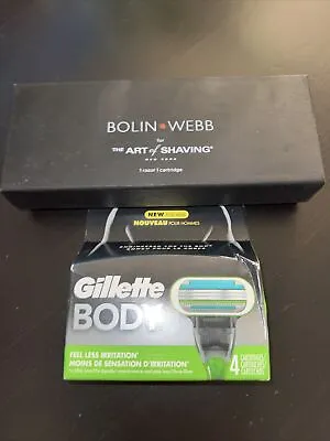 Bolin Webb Body/Face Grooming Razor W/ 4pk Body And 8pk Mach 3 Cartridges • $134.98