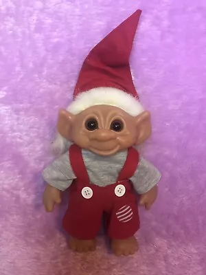 Vintage Dam Troll Doll Elf Ears Christmas Elf 1970s / 1980s 8.5 Inches • $52