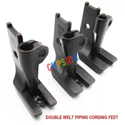 3set/3size Double Welt Piping Cording Foot Feet For Juki Lu562 Lu563 Lu1508 • $27.72