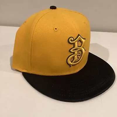 Bradenton Marauders MILB New Era Buffalo 59FIFTY Yellow Black Hat Cap 7 1/8 • $24.65