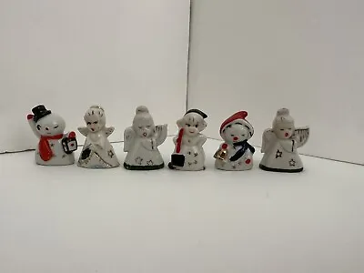 Vintage Commodore Porcelain Christmas Place Card Holder Lot Of 6 • $24.99