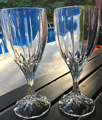 Mikasa Crystal Berkeley 6.75” Wine Glasses Set Of 2 • $19.50