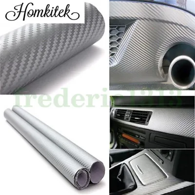 3D 4D Matte / 5D 6D High Gloss Carbon Fiber Vinyl Wrap Sheet Roll Film Sticker • $175.41