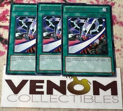 3x (M/NM) - Saber Slash - TU03-EN011 - Rare - Unlimited YuGiOh • $4.55